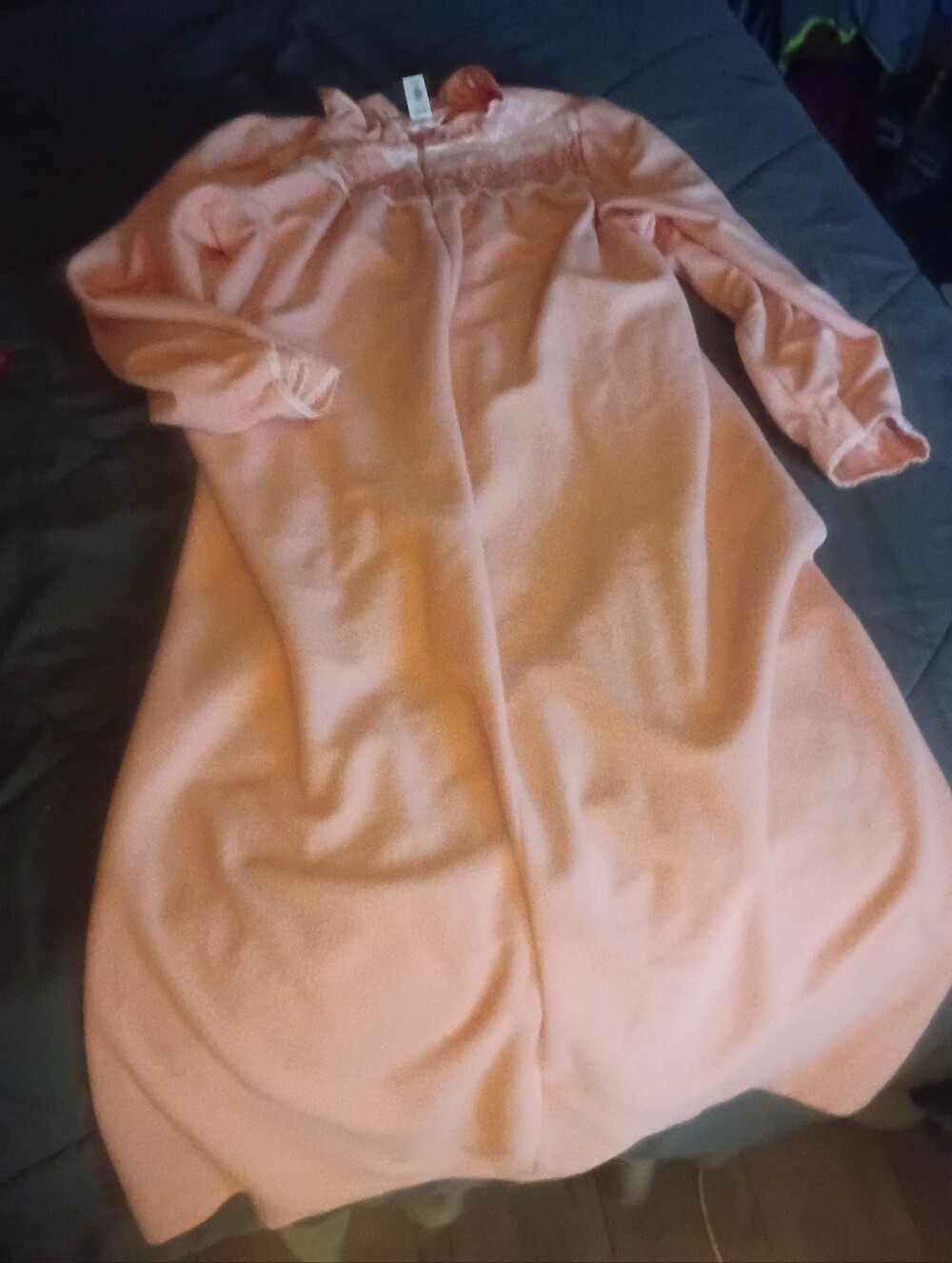 Women's Pink Long Sleeve Nightgown  - Vintage Sears